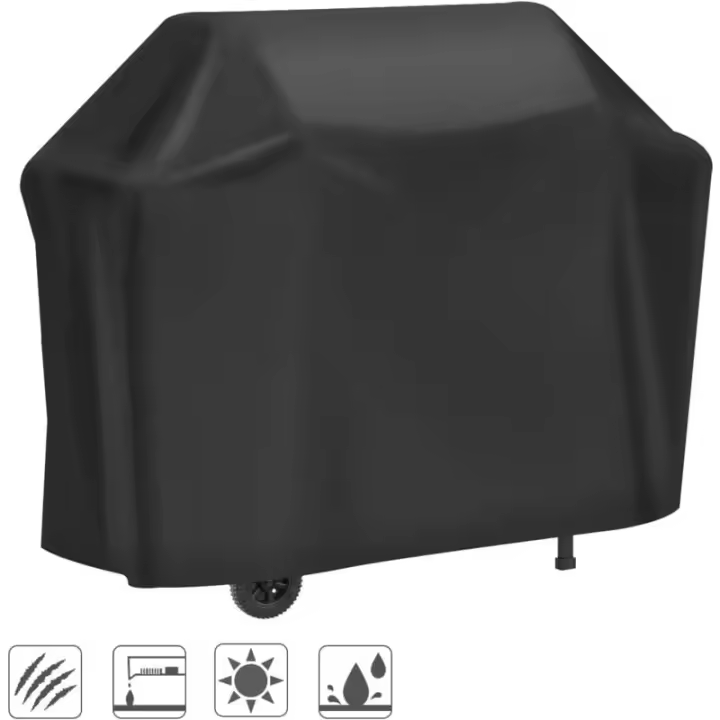 Housse Barbecue, Housse Bache Résistante de 210D Oxford Protection BBQ Couverture de Grill Anti-UV/Anti-l'eau/Anti-l'Humidité (1 - 1