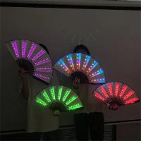 Abanico Portátil Con LED Para Fiestas Y Noches DJ Cambio De Color Decoración De Bar Club Sala De Baile Abanico Fluorescente - details 2