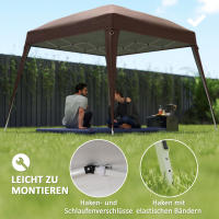 Techo de Gazebo Reemplazo 3x3m | Impermeable, Resistente al Viento (Clase 3) Y Frío | Estructura Estable with Toldo Individual para Jardín, Fiesta or Café - details 5