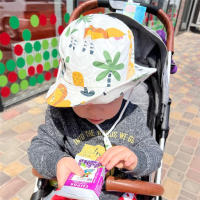 Gorro De Pescador Infantil De Verano Panamá Para Niñas Y Niños Protección UV Sombrero De Sol Para Niños Y Niñas Ajustable Todoterreno - details 6
