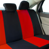 Juego completo de fundas de asiento de coche de tela de poliéster, estilo deportivo, Protector de asiento de coche Universal, se adapta a la mayoría de los coches SUV - details 15
