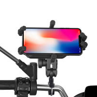 Soporte De Navegación Para Móvil De Motocicleta Absorbedor De Choques Y Antivibración Compatible Con La Mayoría De Los Dispositivos Aluminio + PC Rotación De 360 Grados Resistente Al Viento Y Agua - details 16