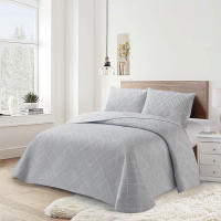 Vivid Torral - Colcha Bouti Verano Alaska Gris Estampada Reversible + Fundas De Cojines* Poliéster, Fresquita, Transpirable, Diseño, Primavera, Verano - details 0