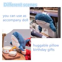 Juguete De Peluche Tiburón 30cm Almohada De Animal Marinos De Alta Calidad Regalo Ideal Para Cumpleaños De Niños Y Niñas Decoración De Fiesta - details 4