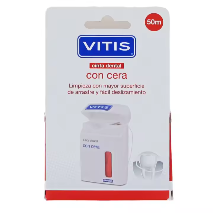Dentaid  Vitis Cinta dental con cera 50  m - 1