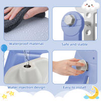 Tobogán para niños, tobogán columpio Infantil 4 en 1 with canasta de Baile, Escalera para trepar, tobogán columpio para Jardín interior y exterior - details 4