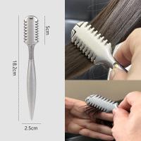 Afeitadora Manual De Cincel Para Barbero Doble Lado Herramienta De Corte De Cabello Para Salon De Belleza Cuchillo Portador De Acero De Aleación De Zinc - details 0
