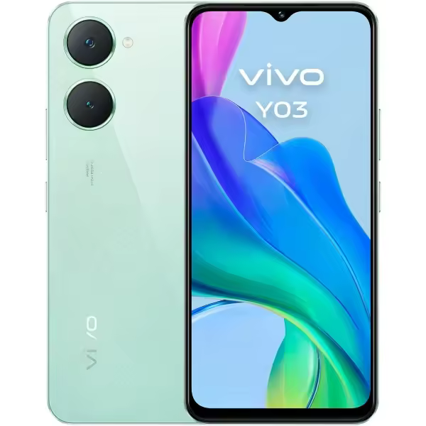 Vivo y03 smartphone pantalla 6.56” - 4gb - 128gb - camara 13mp - bateria 5000mah - admite carga de 15w - color verde - 1