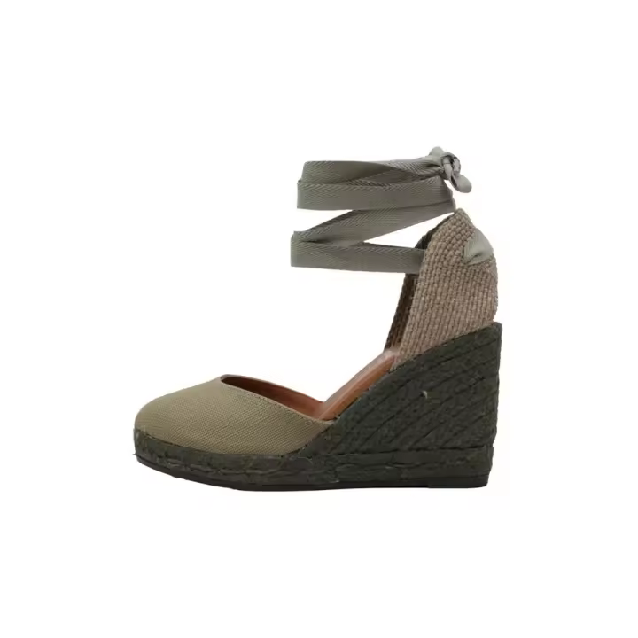Viguera 1939 Alpargatas Con Cuña Mujer Verde - 1