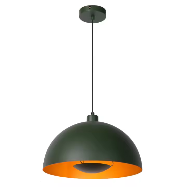 Lucide SIEMON - Lámpara colgante - Ø 40 cm - 1xE27 - Verde - 1