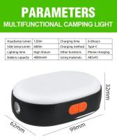 Linterna Portátil G700 LED Con Fuente De Luz Dual Y Batería Recargable De 6000 mAh Lámpara De Camping Exterior Torcha Farol Para Exteriores - details 44
