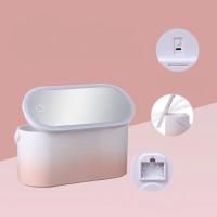 Organizador De Maquillaje Portátil Con Luz LED Y Espejo Toque Caja De Almacenamiento Para Cosméticos Organizador De Viaje - details 4
