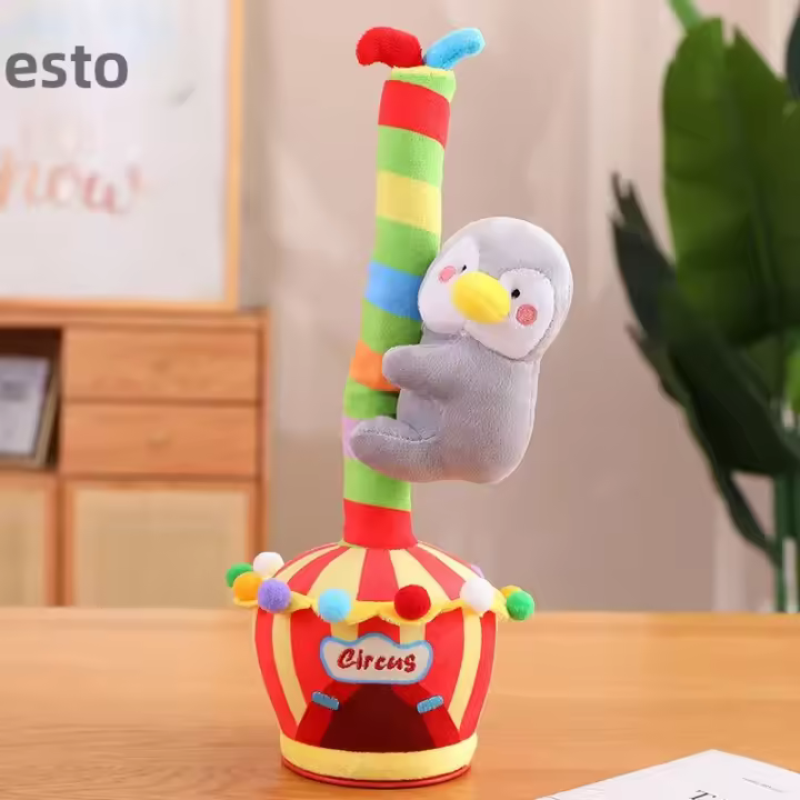 Juguete Eléctrico De Cactus De 33cm Con Cantar Y Moverse Peluche De Animal De Dibujos Animados Para Niños Regalo De Cumpleaños - 1