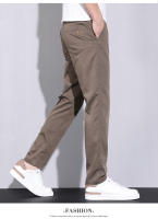 Pantalones Casuales De Algodón De Calidad Superior Para Hombres Estilo Recto Cierre De Cremallera Pantalones De Todas Las Estaciones - details 11