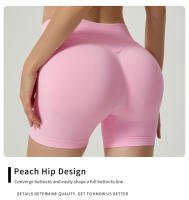 Shorts De Yoga Sin Costuras 4.5" Scrunch Bum Bandas Altas De Ribbed Algodón Para Gimnasio Shorts De Ciclismo De Alta Estirabilidad - details 3