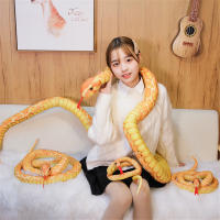 Juguete De Peluche Grande Serpiente Python Simulada 110/160CM Cojín Peluche Cobra Boa Regalo Para Niños Decoración Del Hogar Material Coton PP Unisex - details 5