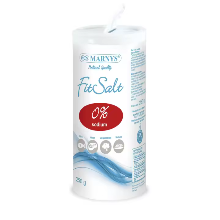 Marnys Fitsalt 0% Sodio 250 Gr - Ideal para Condimentar - Envase de 250 Gramos - 1