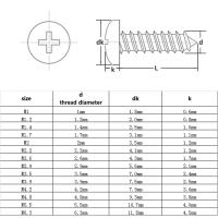 Tornillos De Auto-Apariete De Acero Inoxidable A2-70 Para Madera M2 M2.6 M3 M4 Cruz Phillips Pan Varios Paquetes Disponibles - details 4
