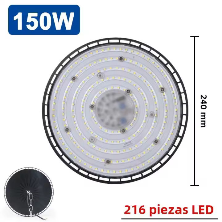 Luz De Bajo Techo Industrial LED Super Brillante 100W 150W 200W IP65 Impermeable Para Gimnasio Almacén Fábrica Luz De Garage - 1