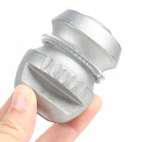Cerradura De Silla Para Remolques Anti-Robo Universal Plata Hecho De Aleación De Zinc Tamaño 2.58x1.97 Pulgadas Para Remolques Y Caravanas - details 4