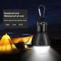 Indoor LED para acampar, Luz LED para acampar Indoor COB ultra-bright 150 lúmenos Lámpara portátil para acampar Vivac Pesca Caza Montañismo Actividades de Senderismo (paquete de 3) - details 2