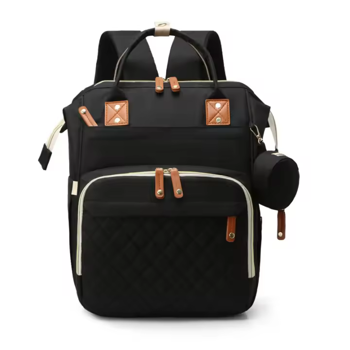 Bolsa de pañales with cambiador, moChila impermeable 3 en 1 Para pañales de Bebé con cambiador plegable, mochila de viaje grande para niños y niñas - 1