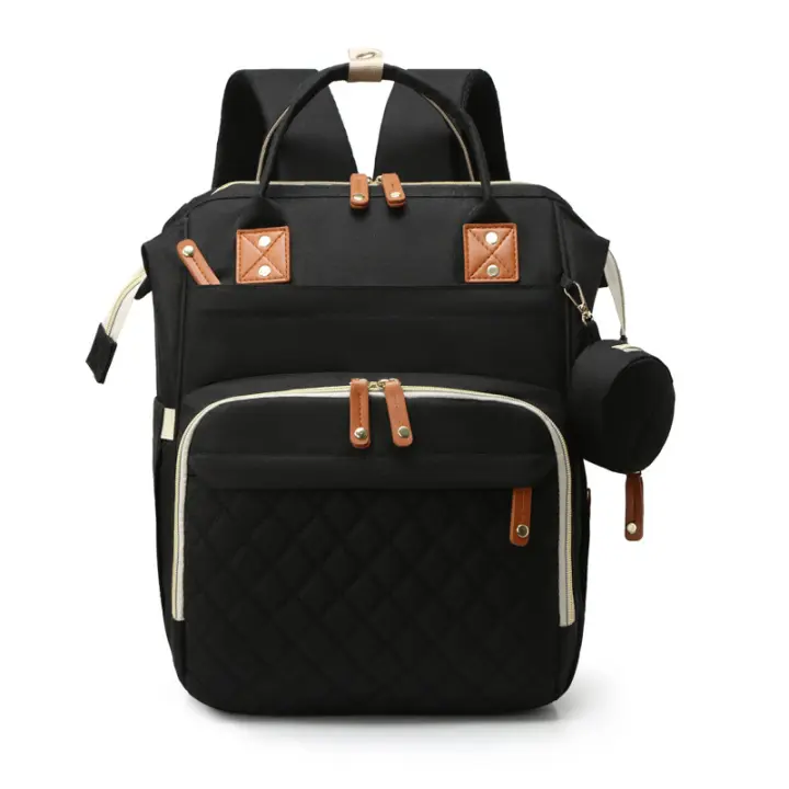 Bolsa de pañales with cambiador, moChila impermeable 3 en 1 Para pañales de Bebé con cambiador plegable, mochila de viaje grande para niños y niñas - 1
