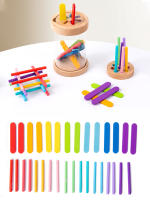 Juego De Colores 2 En 1 Con Copas De Acrílico Transparentes Y Tapa Juguetes Educativos Para Niños De 3-6 Años - details 2