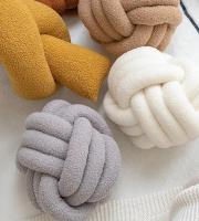 Cojín De Peluche Globular Nótipho Estilo Nórdico Suave Decorativo Para Sofa Y Cama Cubierta Desmontable Y Lavable Relleno De Algodón Poliéster - details 4