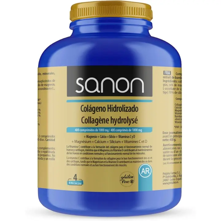Sanon Colageno Hidrolizado de 1000 mg - 400 Comprimidos - 1