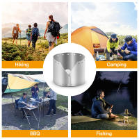 Estufa De Camping Ultraligera Y Ultrafina De Titanio Con Pantalla De Protección Contra Viento Placa Antiviento Para Exteriores - details 30