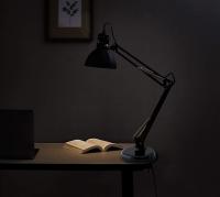 Lámpara de Mesa Flexible con Brazo Articulado 360°/180°/90° – Luz LED Giratoria para Oficina, Lectura y Estudio – Diseño Moderno y Ajustable - Bombilla no incluida - details 1