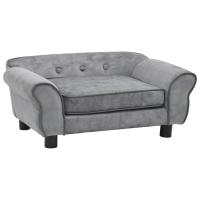 vidaXL Sofá para Perro Felpa 72x45x30 cm Cama Mascotas Almacenamiento Color Marrón,  Azul,  Burdeos y mas - details 4