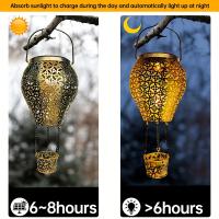 Lámpara Solar Led De Globo Caliente Para Jardín Exterior Luz De Camino Estilo Artesanal Metal IP55 Fuente De Energía Solar - details 6