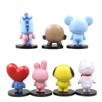 Set De 7 Figuras Interactivas BT21 Kawaii Decoraciones Funcionales Para Niñas Regalo De Fiestas Creativo Y Enganchador - details 1