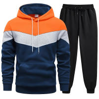 Conjunto Deportivo De Otoño Invierno Para Hombre 2 Piezas Sudadera Con Capucha Y Pantalones Estilo Casual Ajustado Para Correr Diario Y Calor - details 3