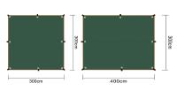 Carpa De Sombra Ultraligera De Lona Para Jardín Y Camping Cubierta De Sol Impermeable Para Playa Y Exterior Tamaños 3x5m 4x3m 3x3m - details 0