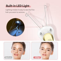 Rasuradora Eléctrica Para Cuerpo Para Mujer Hilo De Algodón Recargable Epilador De Piel Limpia Para Piernas Brazos Cuello Belleza - details 3