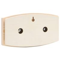 vidaXL Higrotermógrafo y reloj de arena para sauna 2 en 1 madera pino - details 3