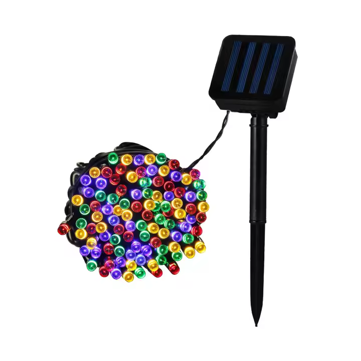 Ledkia Guirnalda Solar Exterior Cable LED 12m 3000K Blanco Cálido - 1
