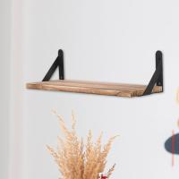 Estante De Pared Madera Para Dormitorio Baño Cocina Organizador Colgante Moderno Minimalista Decoración Hogar Estante De Exhibición Para Fotos Artículos De Colección - details 7