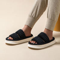 Zapatillas De Plataforma Casual Para Mujer Zapatos Elegantes De Diseñador Para El Hogar Zapatos Planos De Moda Populares Para Niñas Tamaño Grande Abierto Al Aire Interior - details 5