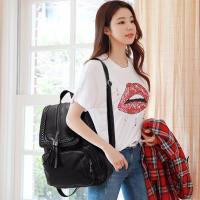 Mochila De Cuero PU Para Mujer 2024 Bolso De Viaje Multi-funcional Clásica Negra Impermeable Bolso De Hombro De Escuela - details 3