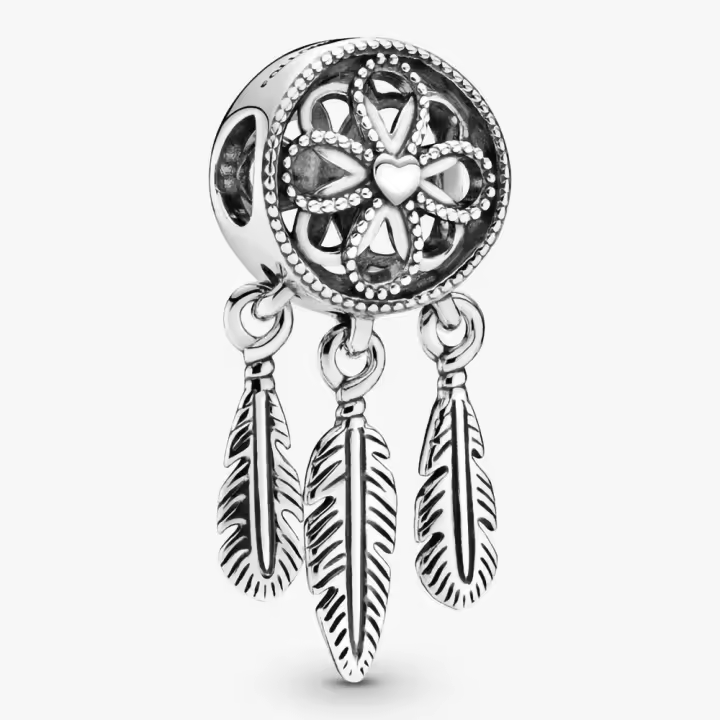 Pandora Charm de Colgante en Plata de Ley Atrapasueños Espiritual 797200，Incluye Caja Original - 1
