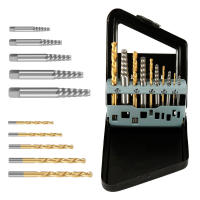 Set De 10 Piezas De Extractores De Tornillos Rotos Con Broca HSS Herramientas De Demolición Doble Final Para Metal Y Madera - details 0