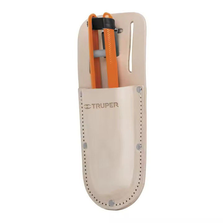 Funda de Piel para Tijera de Poda Truper con Clip y Ranuras para Cinturón - 1
