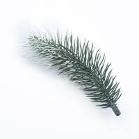10/20PCS Material De Coronas Navideñas Plantas Artificiales Decorativas Para Bodas Y Hogar Flores De Plástico Pina De Pino Hoja De Nieve - details 1