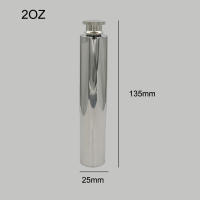 UPORS Botella De Alcohol Portátil Mini De 2OZ Con Funnel Para Vino Estilo De Funda De Tubo De Acero Inoxidable Con Fondo Plano - details 1