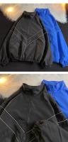 Chaqueta De Hombre Oversized Para Calle Moda Otoño Cremallera Abierta Estilo Casual Ajuste Suave Impermeable Tops Todas Las Camisas - details 6