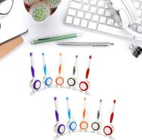 Bolígrafos, lápices e instrumentos de escritura, juego de 10 bolígrafos de recepción para escritorio con cadena elástica y soporte, bolígrafo de mostrador para escritorio de oficina, bolígrafo para registro de invitados - details 0